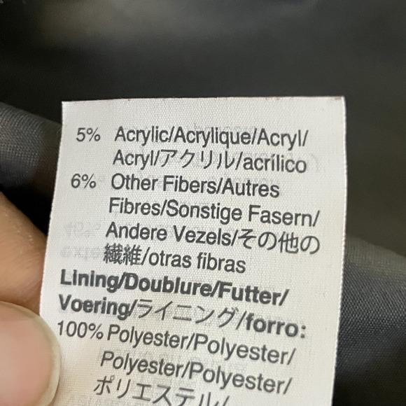 J Crew Mercantile Coat Womens Sz 8 Gray Wool-Blend City Stand-up Collar - Picture 9 of 10